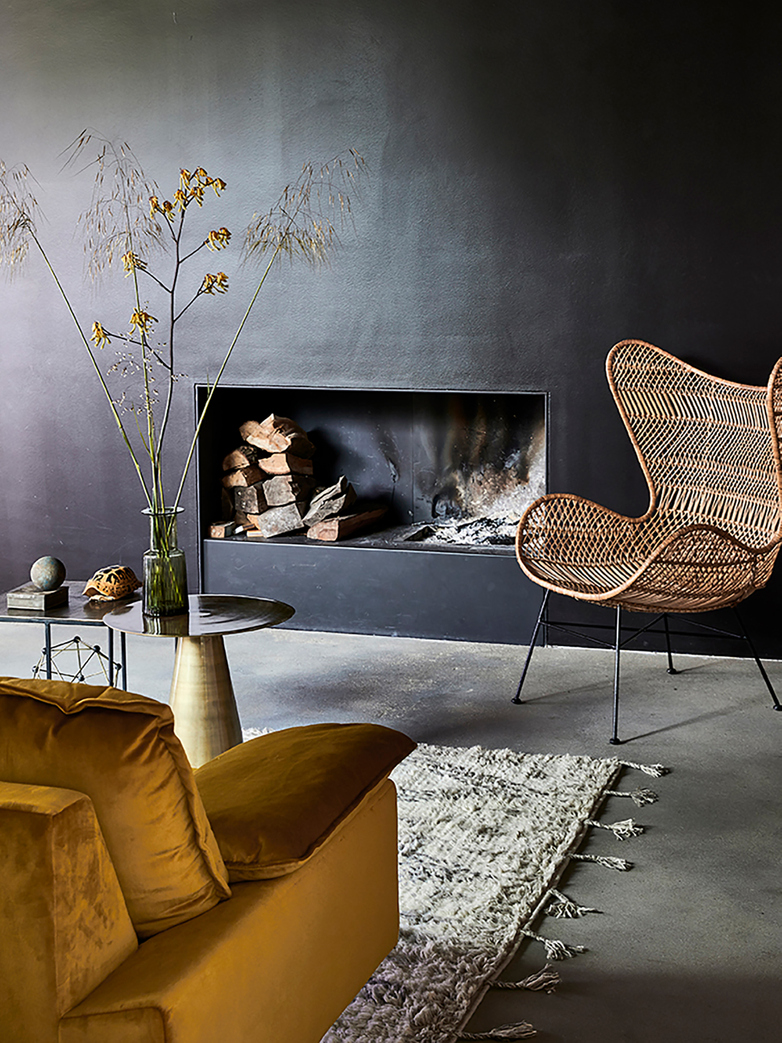 Retro Sofa - Ochre