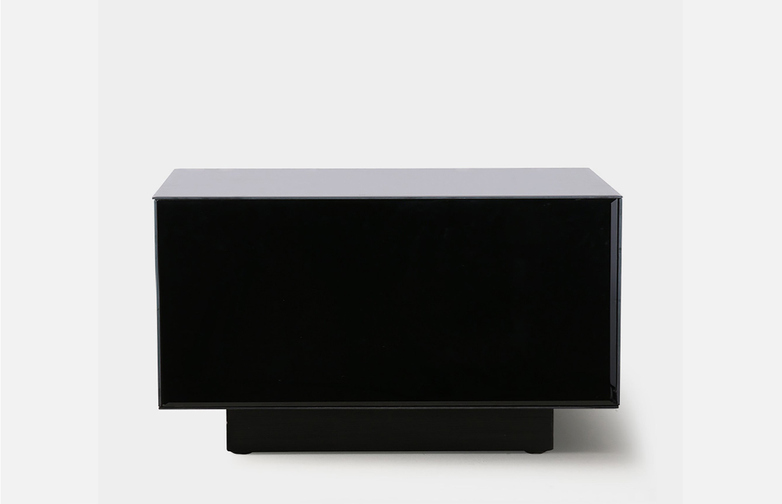 Mirror block table - black - large