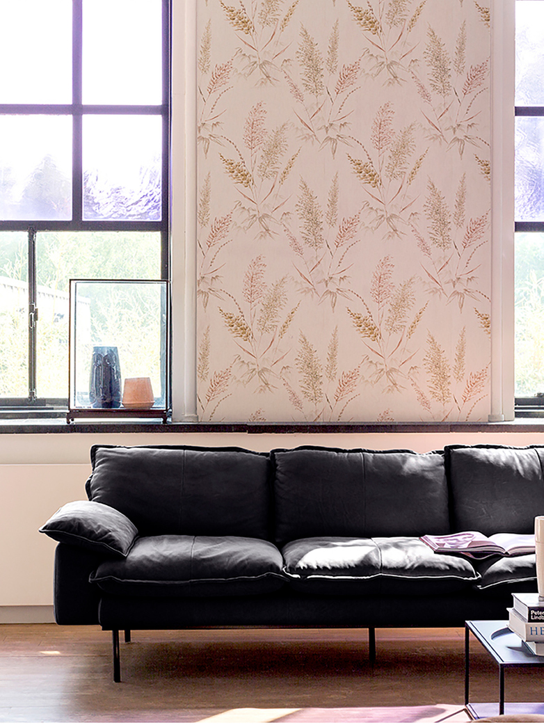Retro Sofa - Black leather