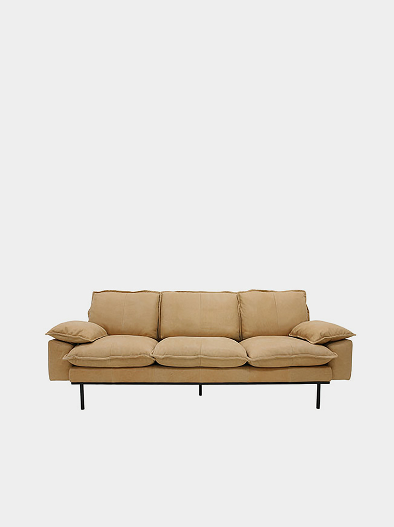 Retro Sofa - Natural leather