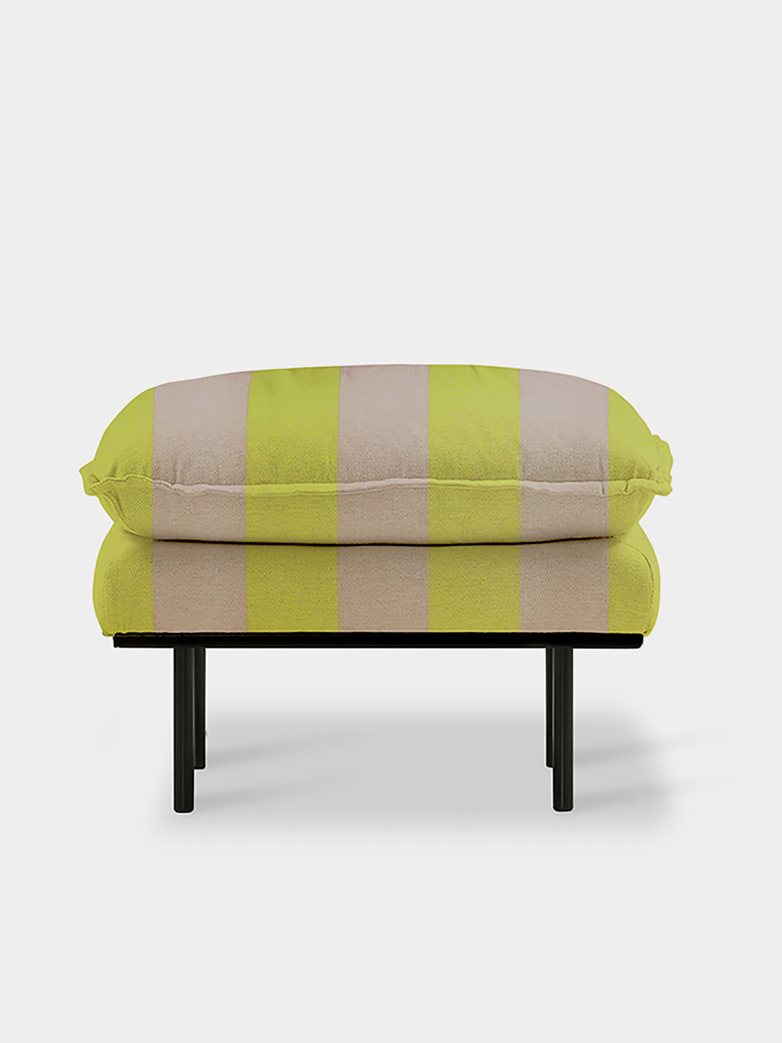 Retro Sofa - Striped yellow/nude