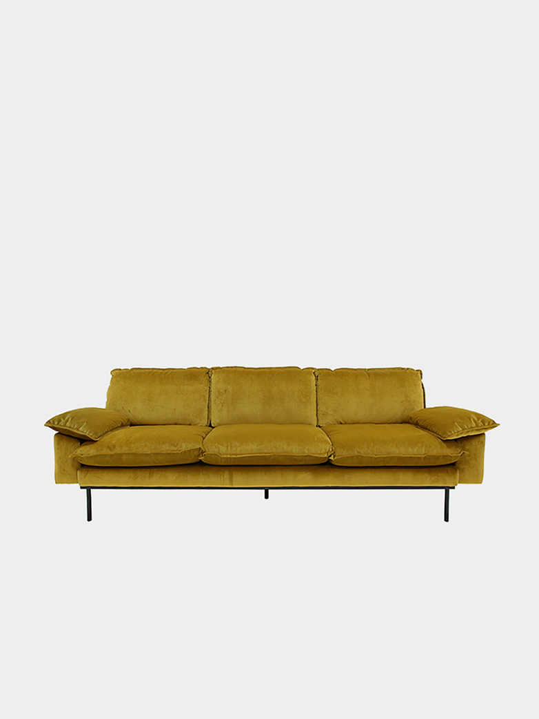 Retro Sofa - Ochre