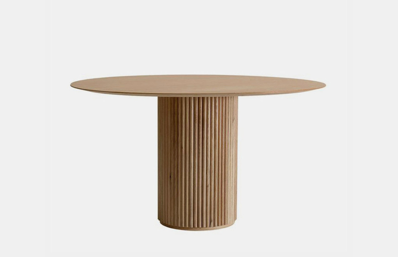Palais Royal Dining Table - Natural Oak - 130 cm