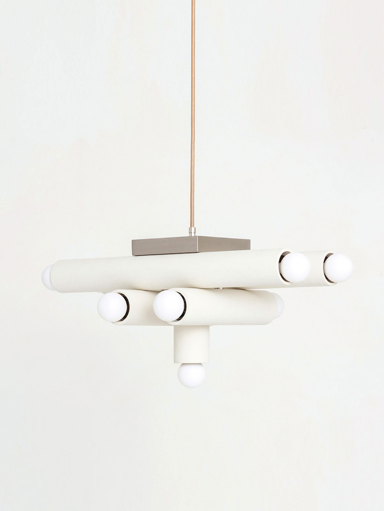 White/Nickel - Large