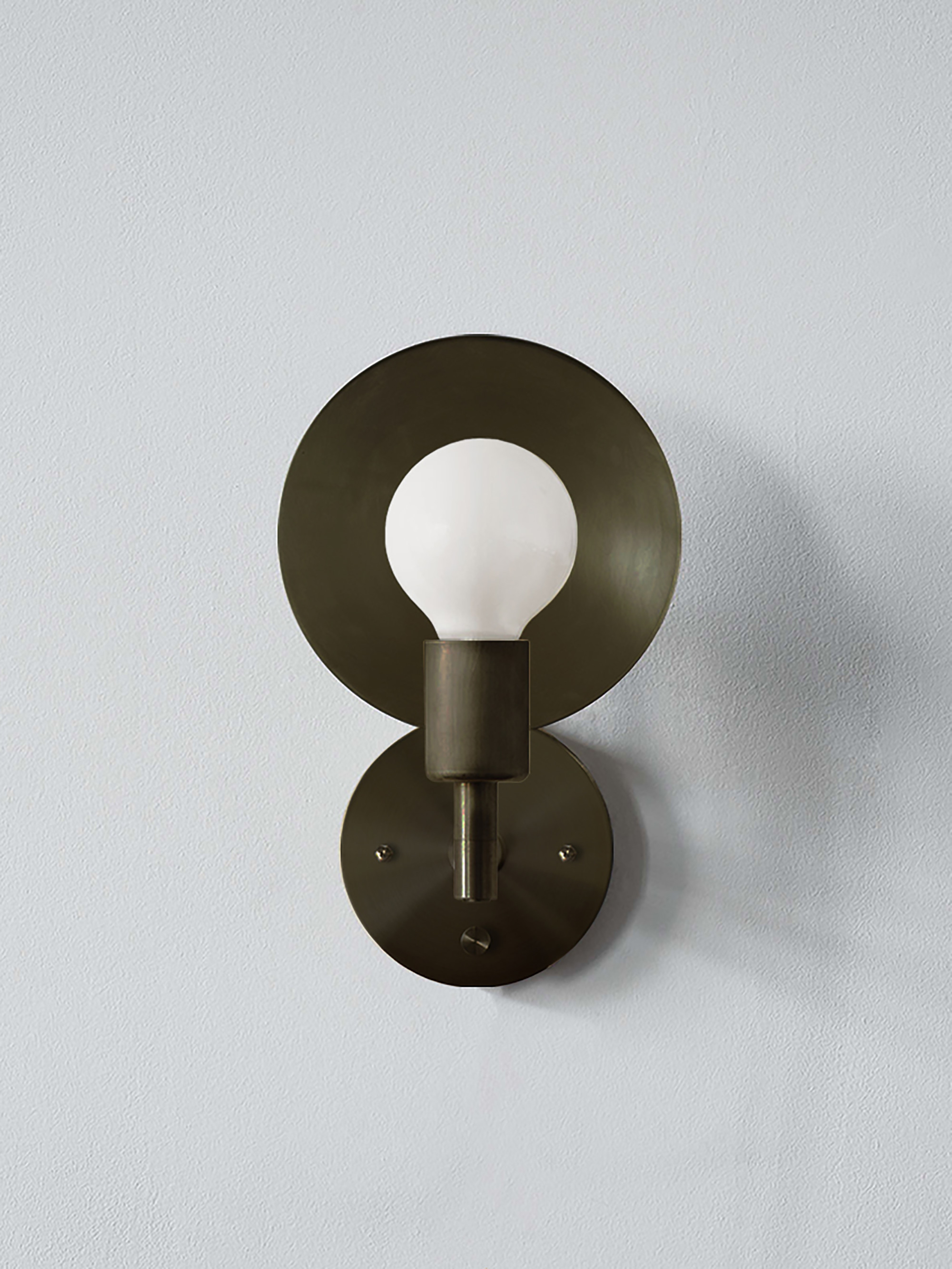 32691 6f33f87903 Orbit Sconce Hardwired Front Bronze Portrait