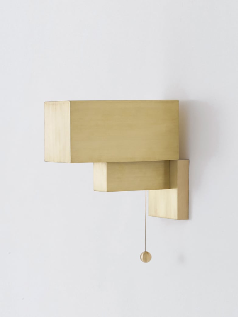 Block Wall Lamp - Brass