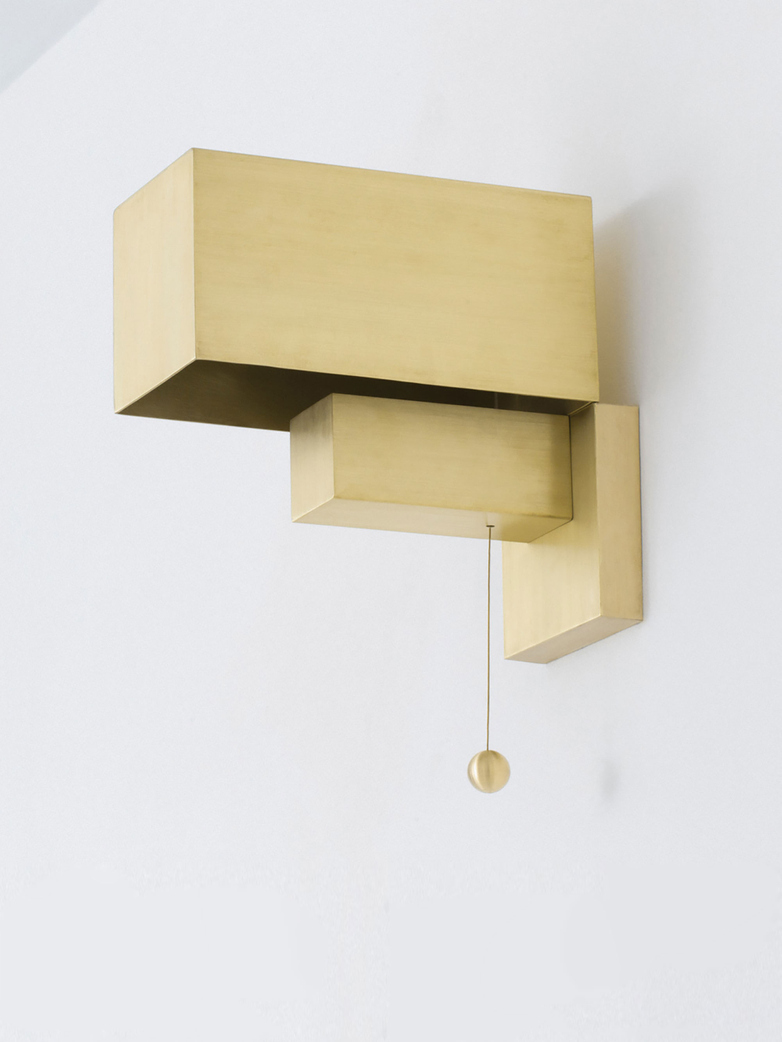 Block Wall Lamp - Brass
