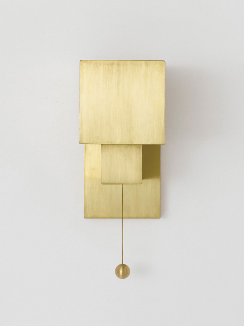 Block Wall Lamp - Brass