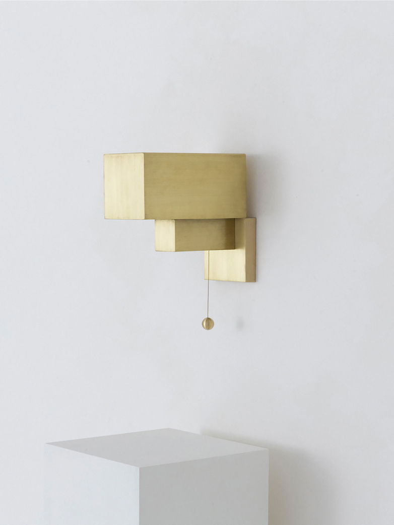 Block Wall Lamp - Brass