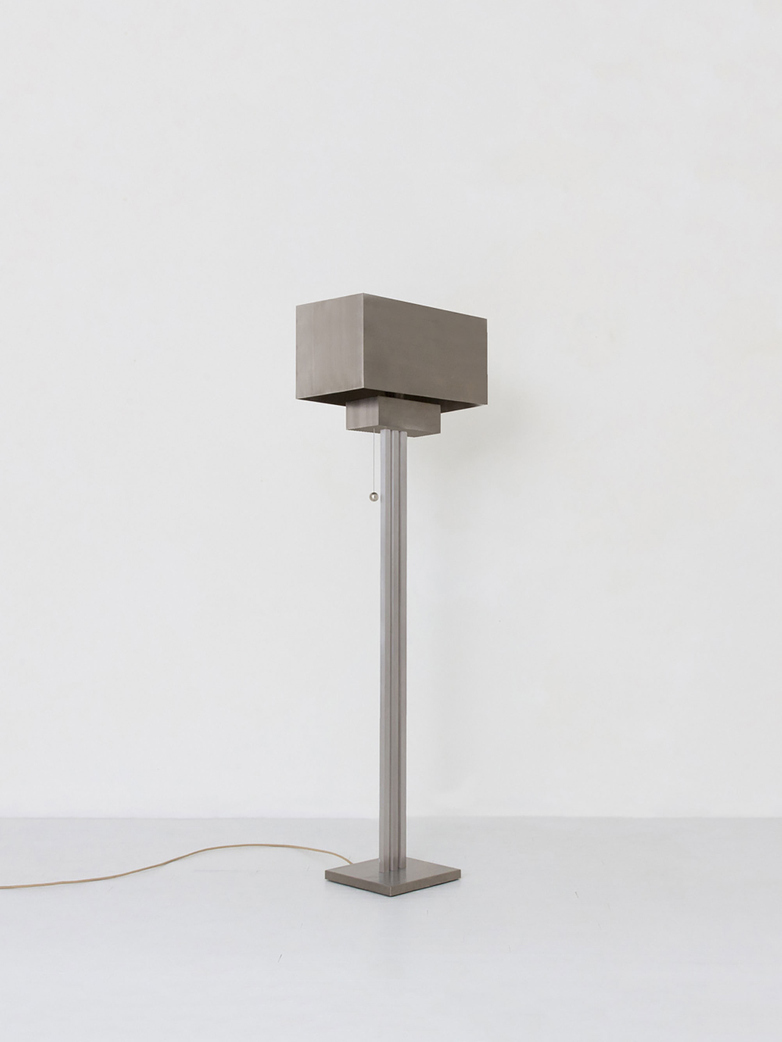 Block Floor Lamp - Nickel