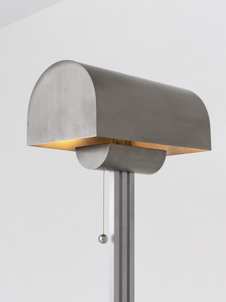 Vault Floor Lamp - Nickel