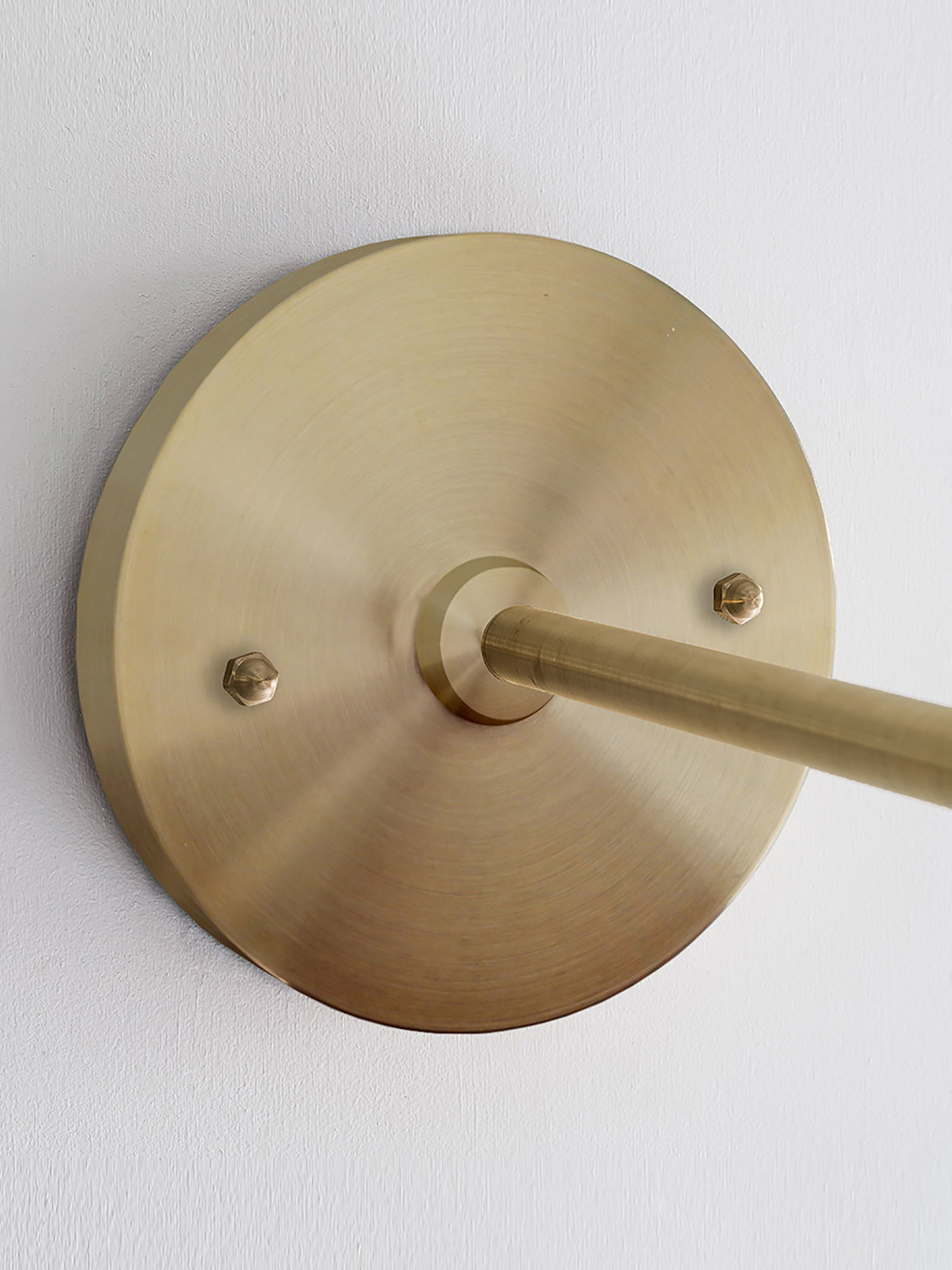 32830 Dac2424ae6 Brass Wall Lamp Softwired Spun Wall Plate Portrait