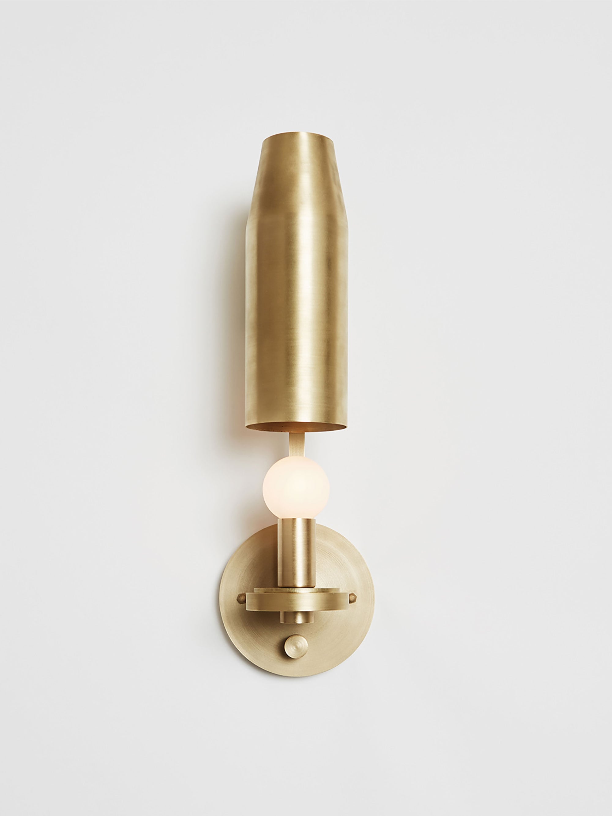32832 3695ac0b8f Chamber Sconce Brass Up Portrait
