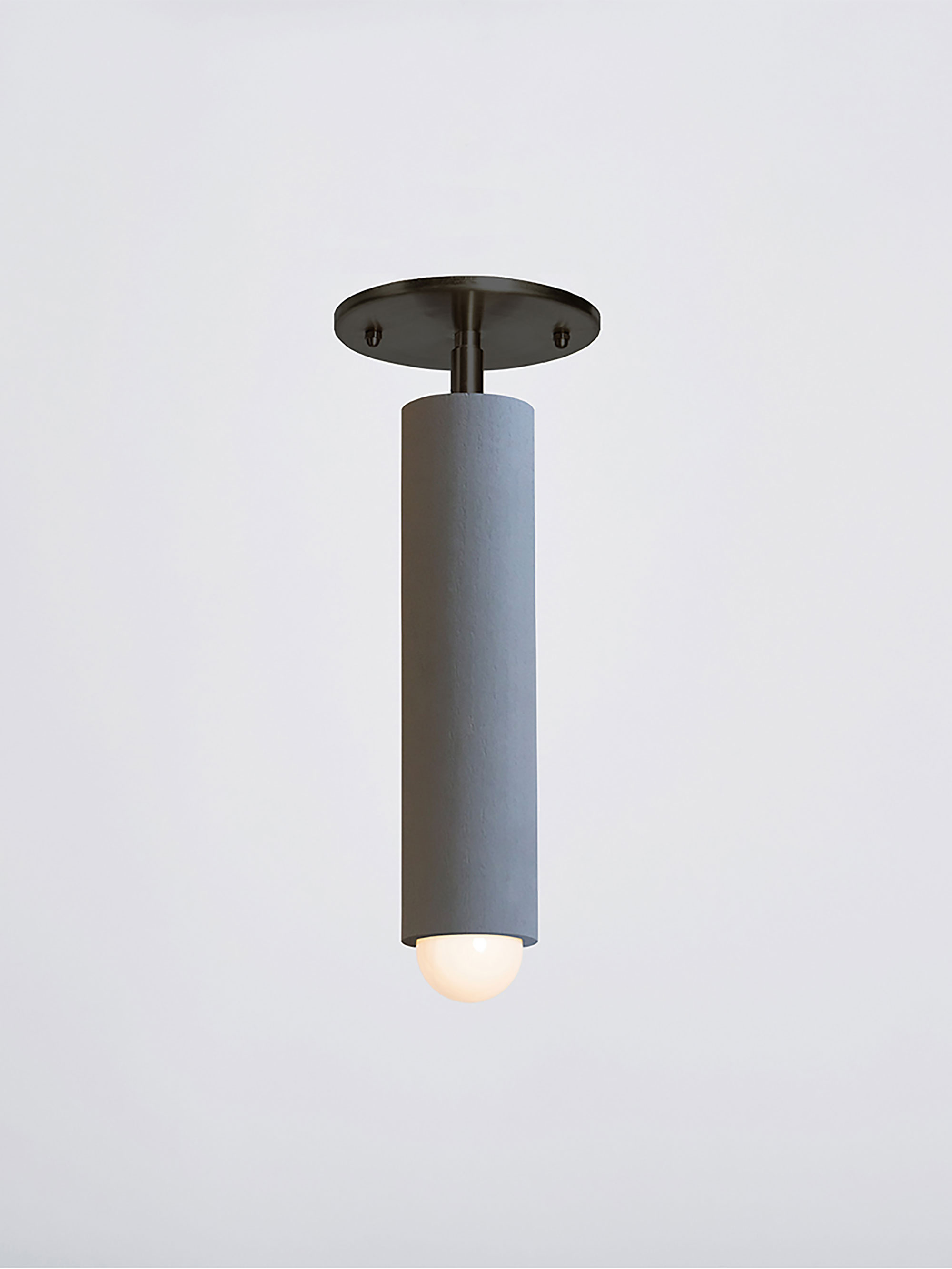 32838 D6fbb38f77 Lodge Flushmount Painted On Gray Blackened Steel Portrait