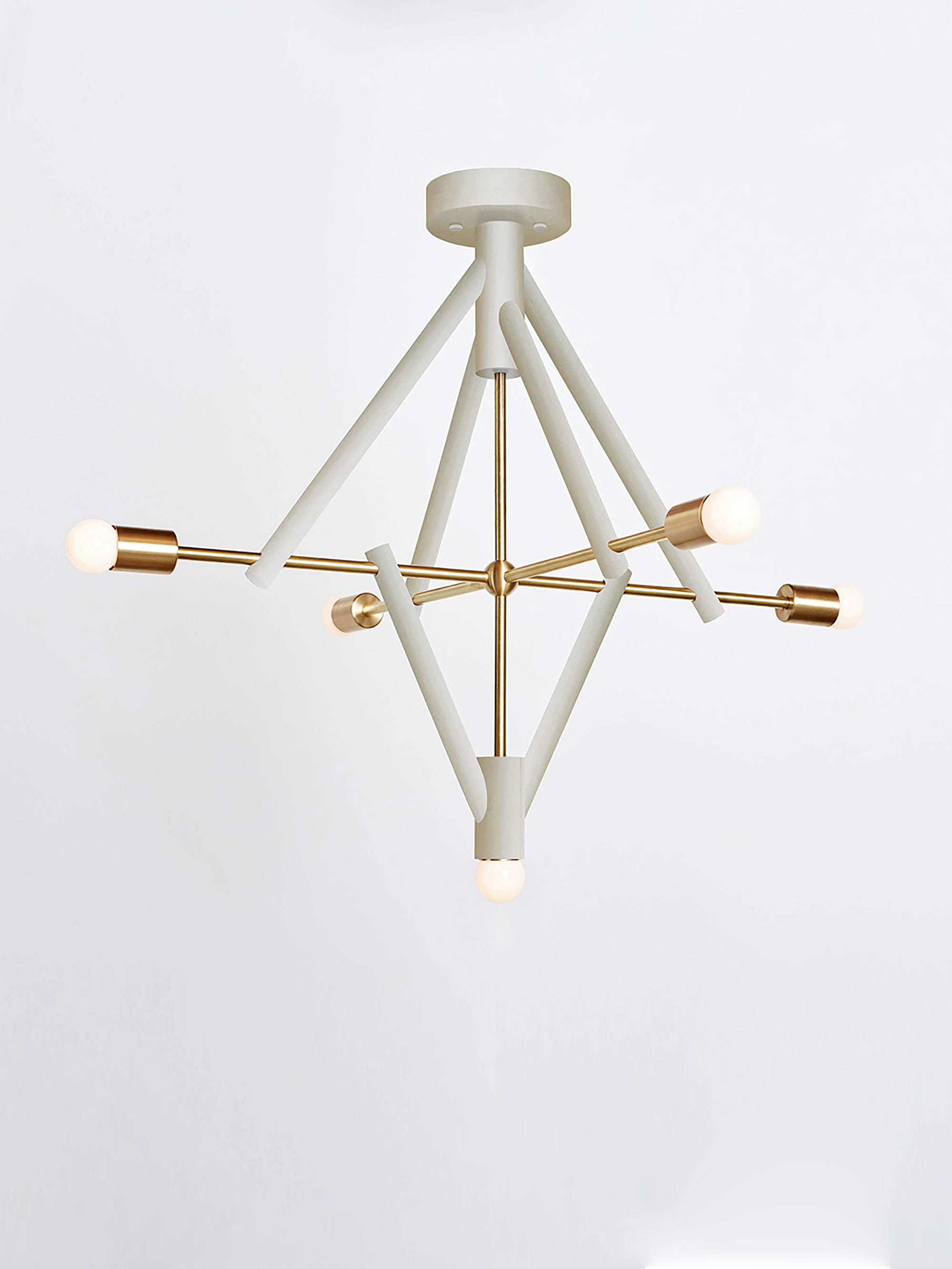 32841 48f845a2c5 Lodge Chandelier Five Painted On White Hewn Brass Portrait