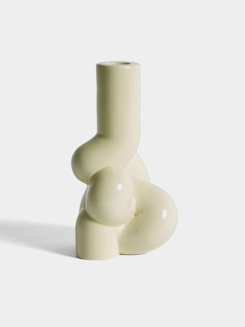 W&S Soft Candle Holder - Soft Yellow