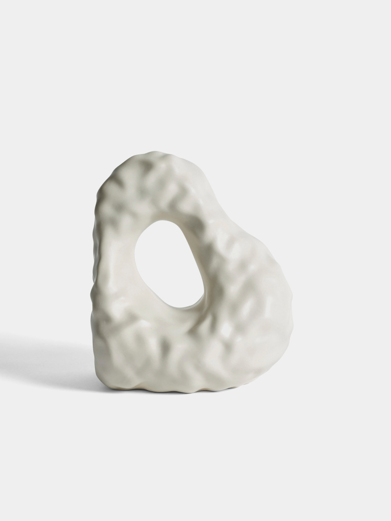 W&S Boulder Bookend - Ivory