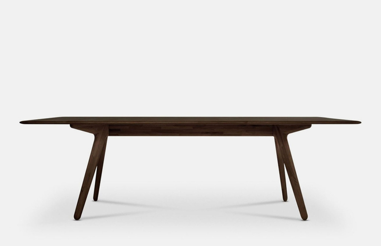 Slab Dining Table Fumed Oak - 240x100 cm