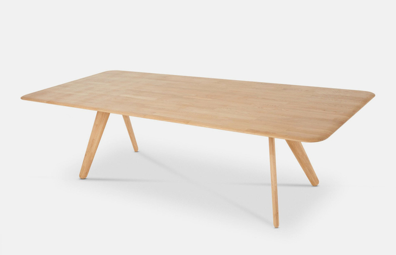 Slab Dining Table Natural Oak - 240x100 cm