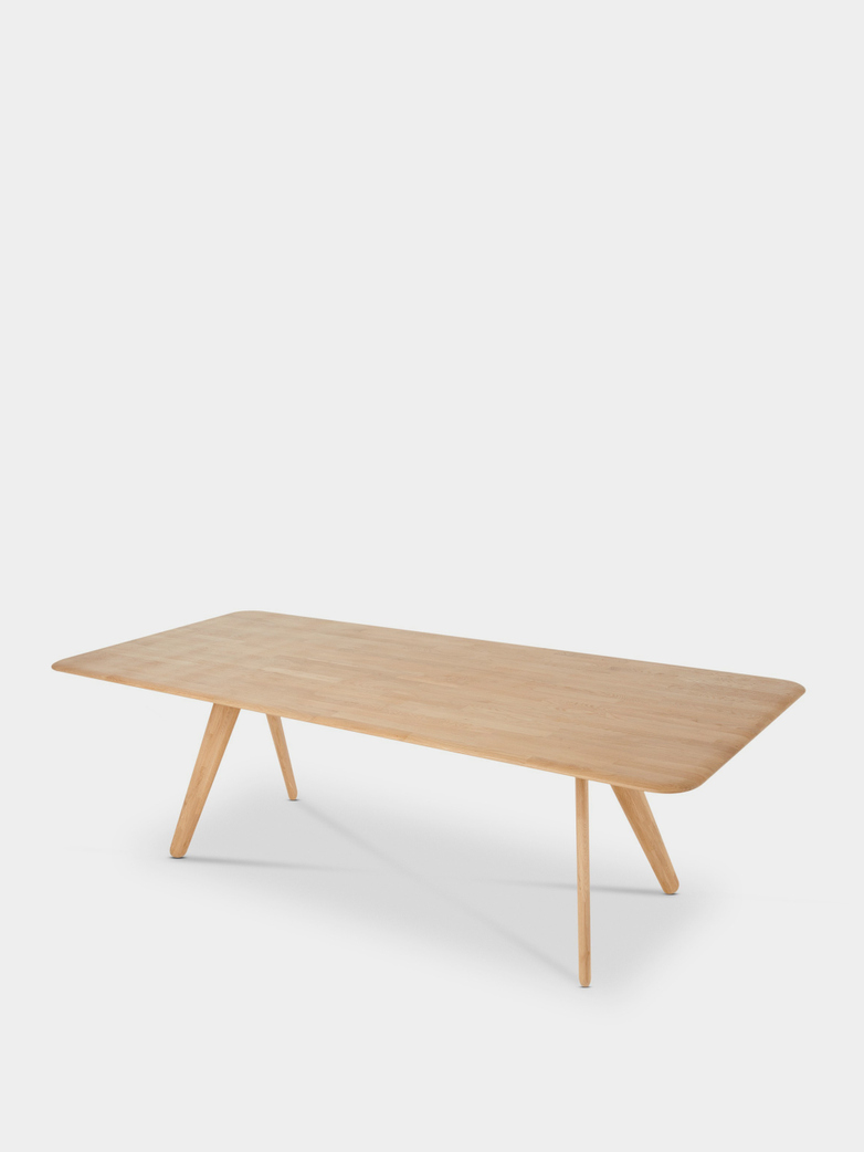 Slab Dining Table Natural Oak - 240x100 cm
