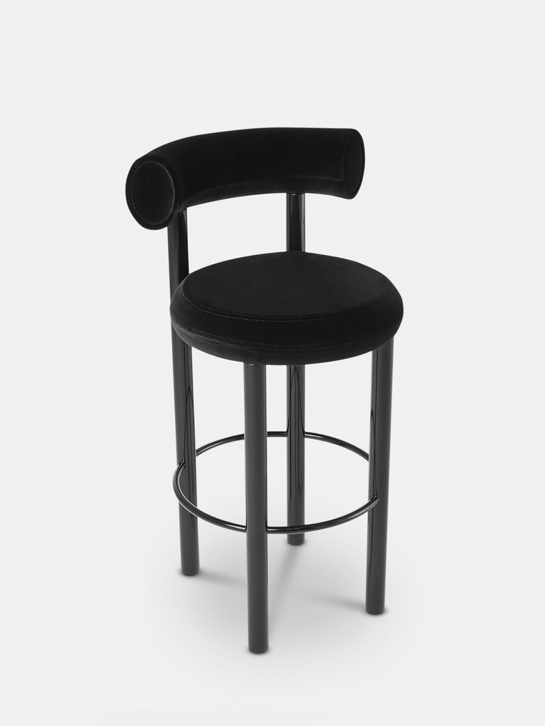 Fat Bar Stool - Black