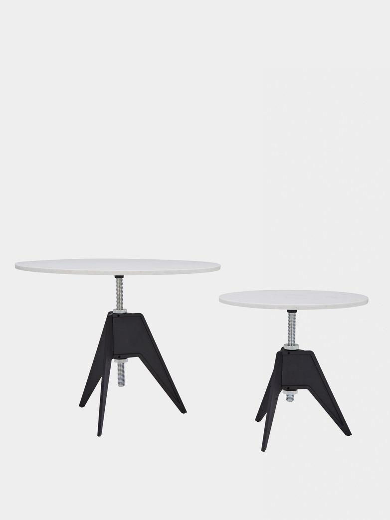 Screw Table - White Marble