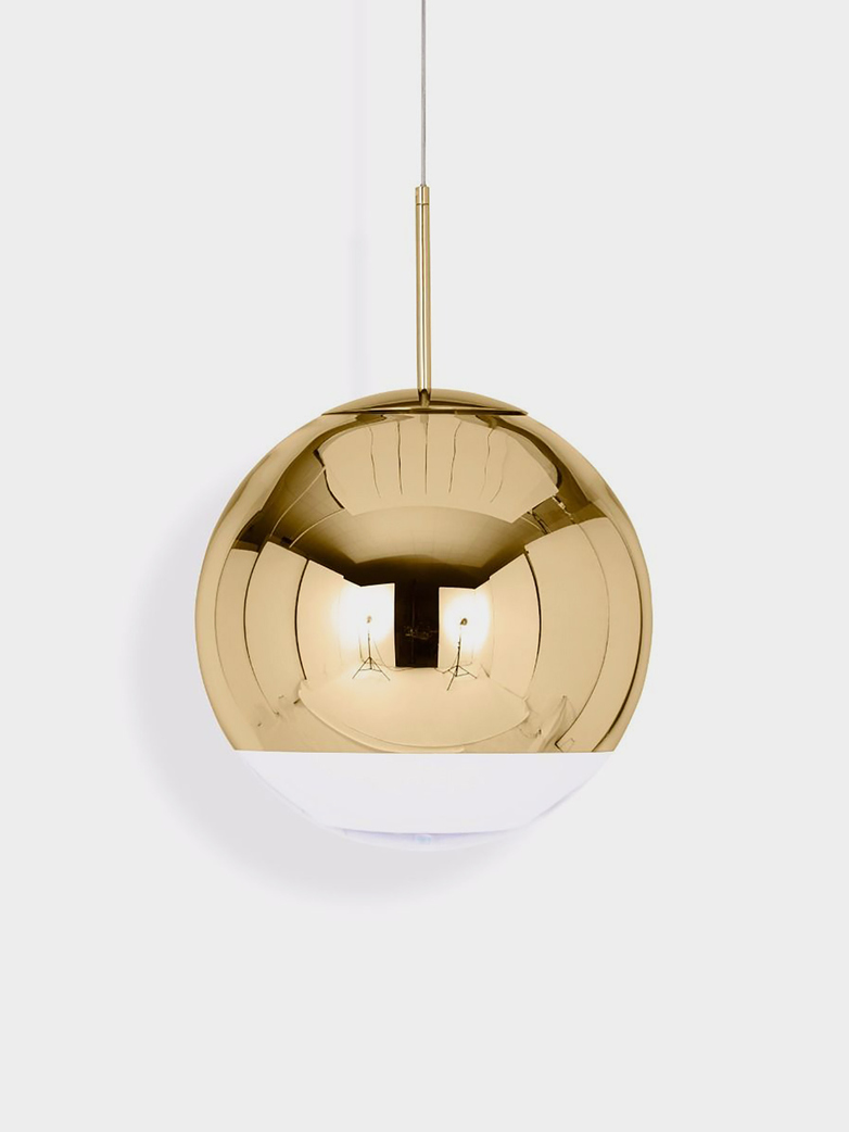 Mirror Ball Pendant - Brass