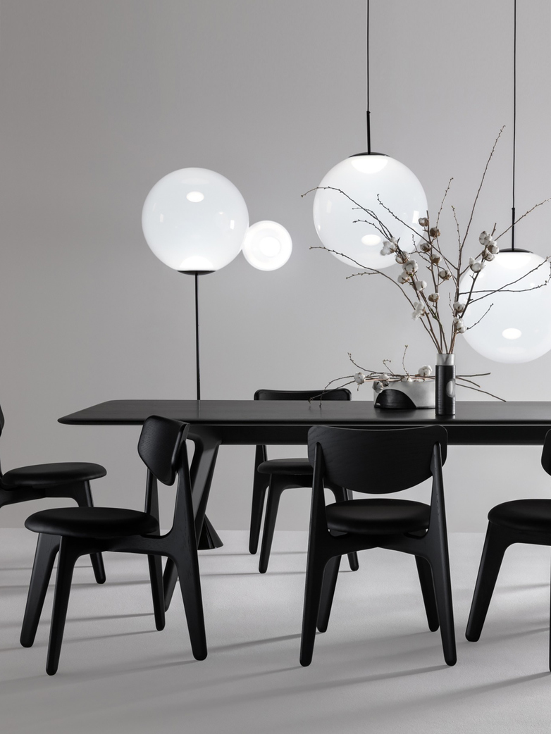 Slab Dining Table Black - 200x96 cm