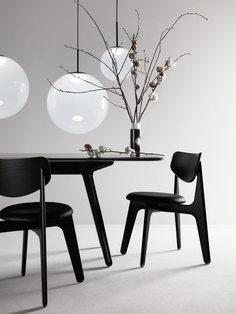 Slab Dining Table Black - 200x96 cm