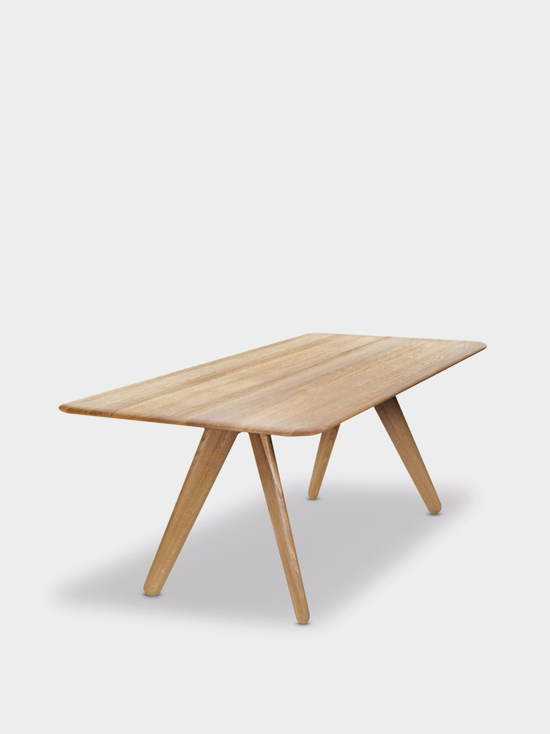 Slab Dining Table Natural Oak - 200x96 cm