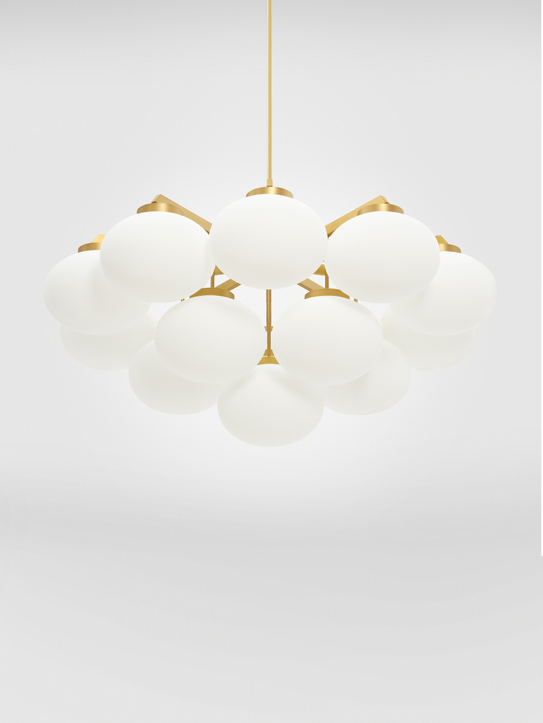 Cloudesley Satin Brass - Large