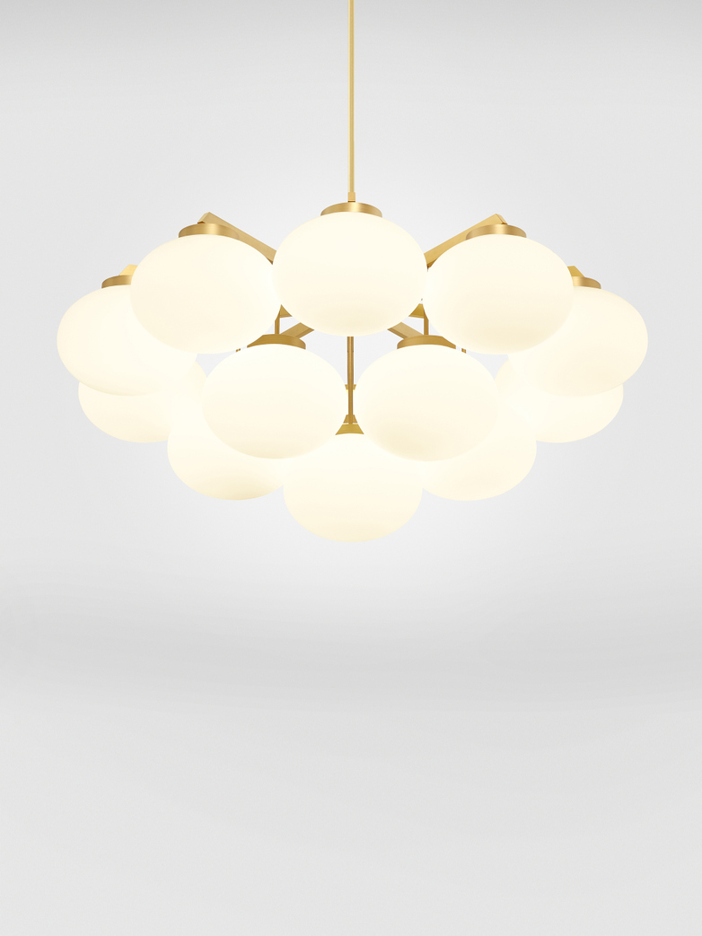 Cloudesley Satin Brass - Large