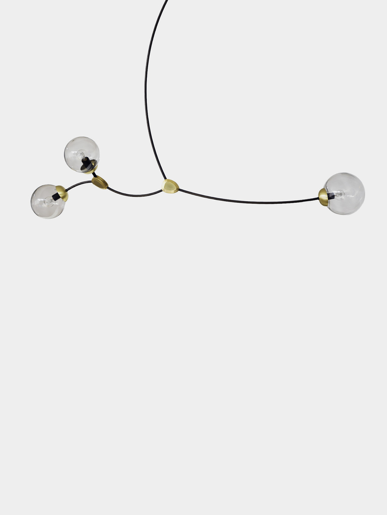 Ivy Horizontal 3 - Smoked Glass