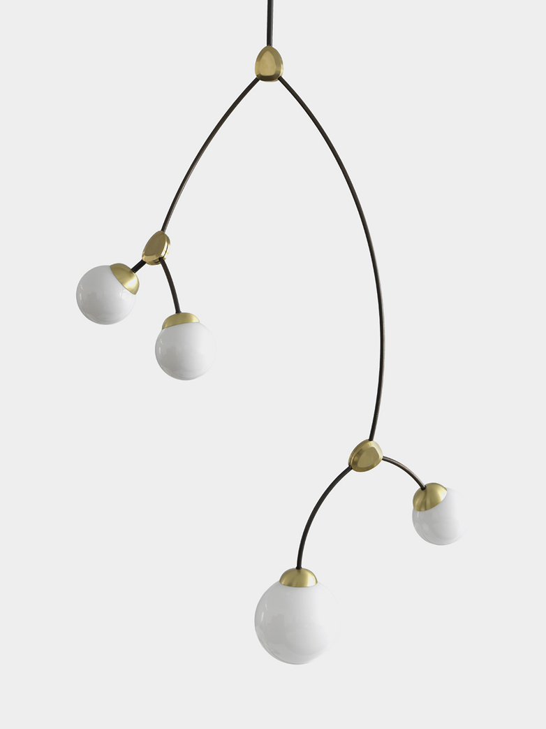 Ivy Vertical 4 - Opal Glass