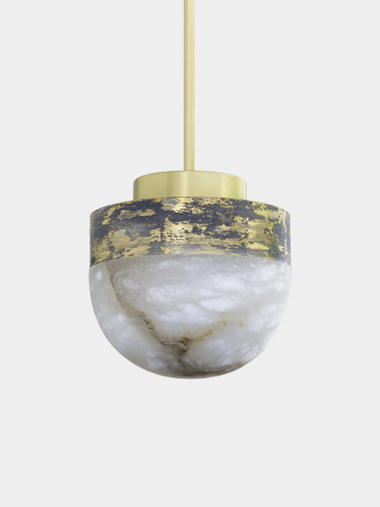 Lucid Pendant 20 cm - Silvered Brass