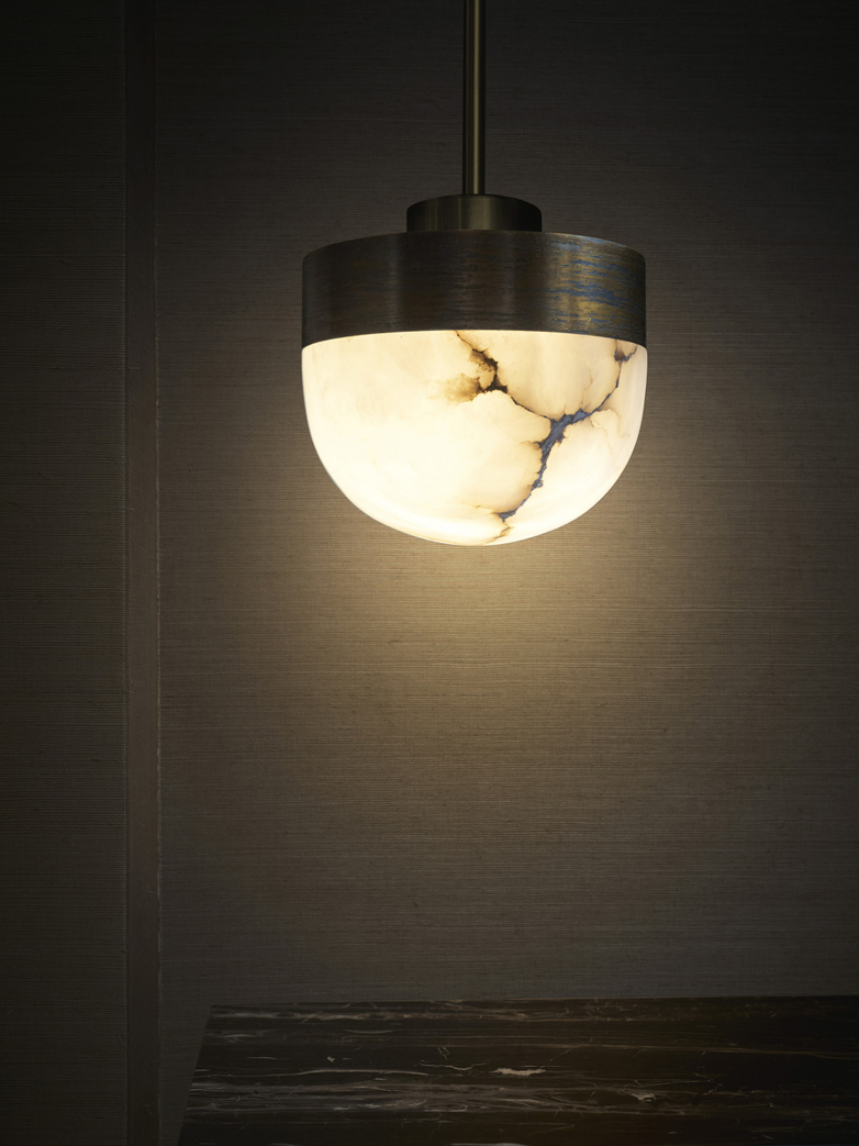 Lucid Pendant 20 cm - Silvered Brass