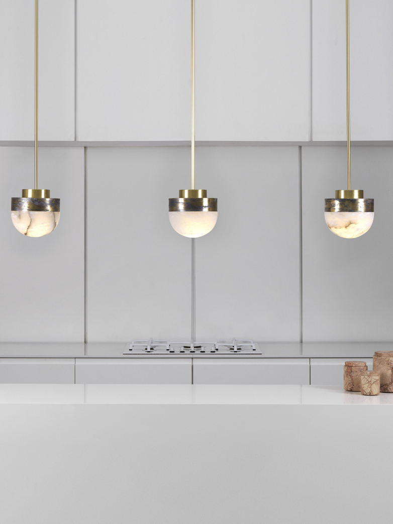 Lucid Pendant 20 cm - Satin Brass