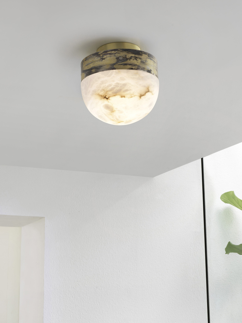 Lucid Flush 20 cm - Oxidized Silvered Brass