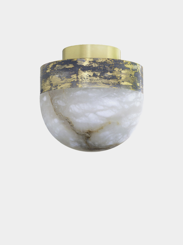 Lucid Flush 20 cm - Oxidized Silvered Brass
