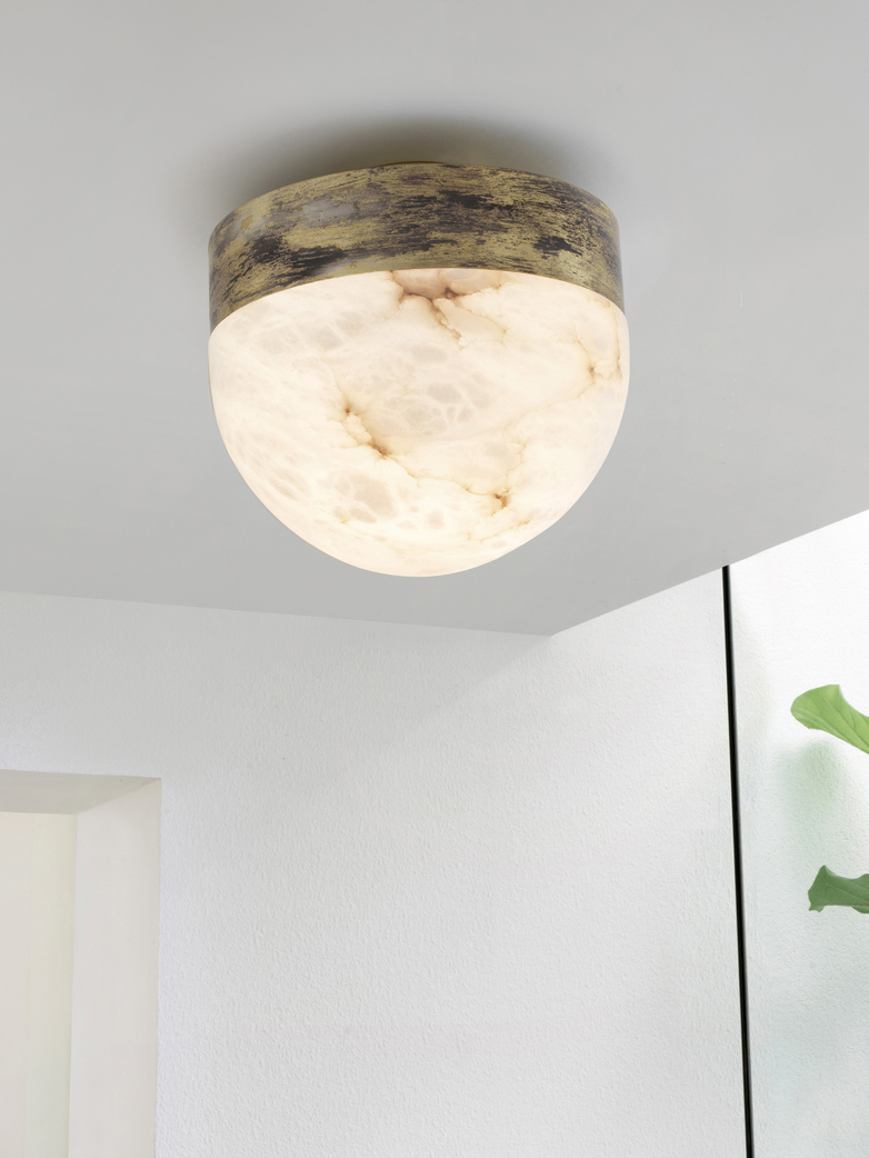 Lucid Flush 30 cm - Oxidized Silvered Brass