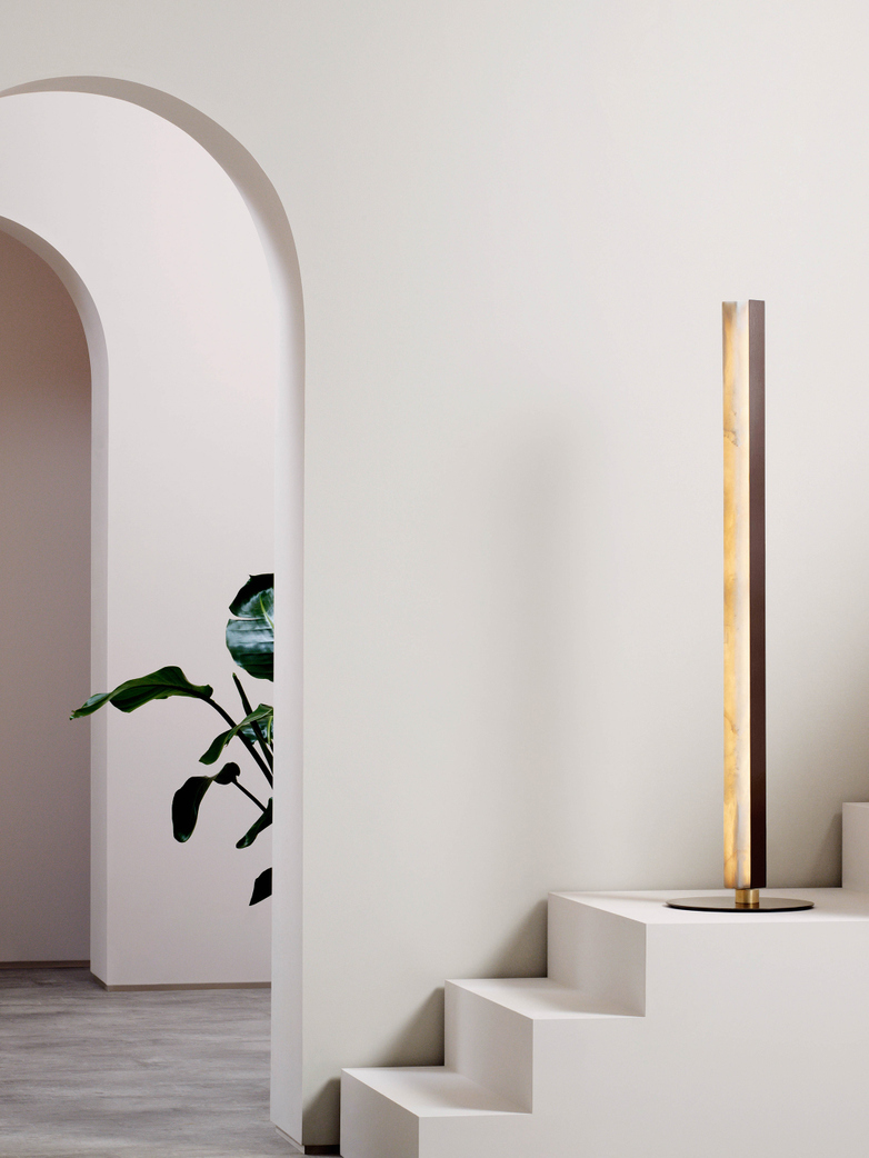 Artés Floor Lamp - Satin Brass