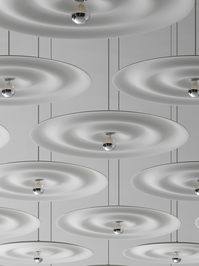 Alma w171 Pendant - Grey White