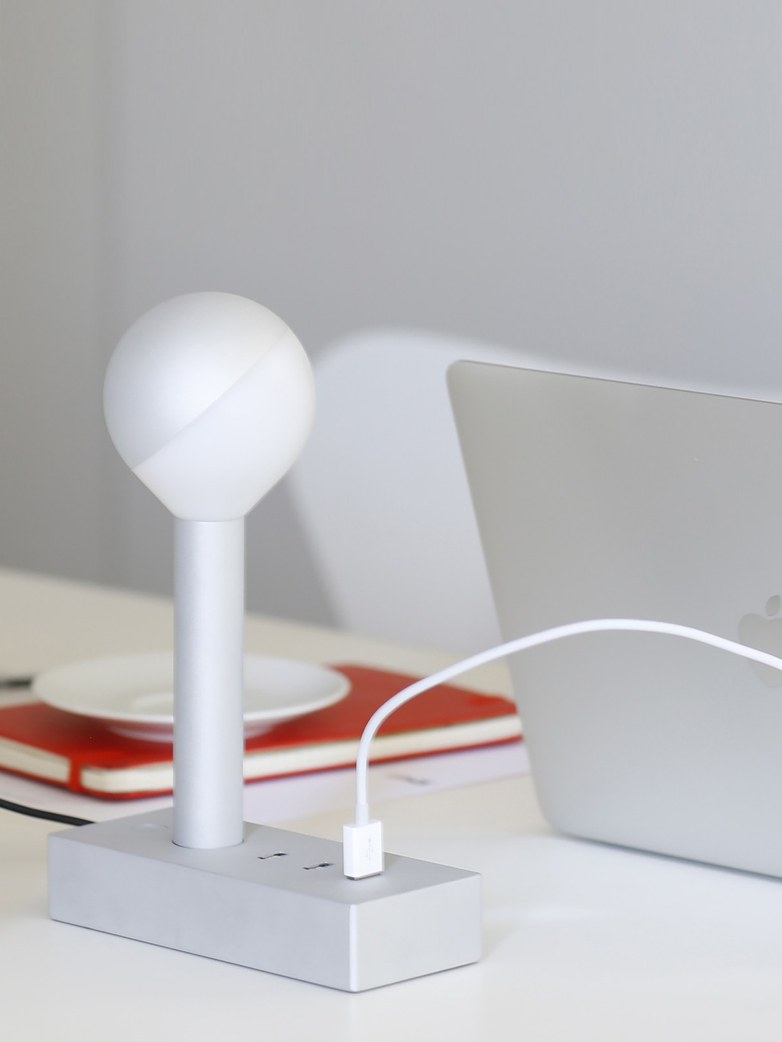 Busby w152 B1 Table Lamp - Silver