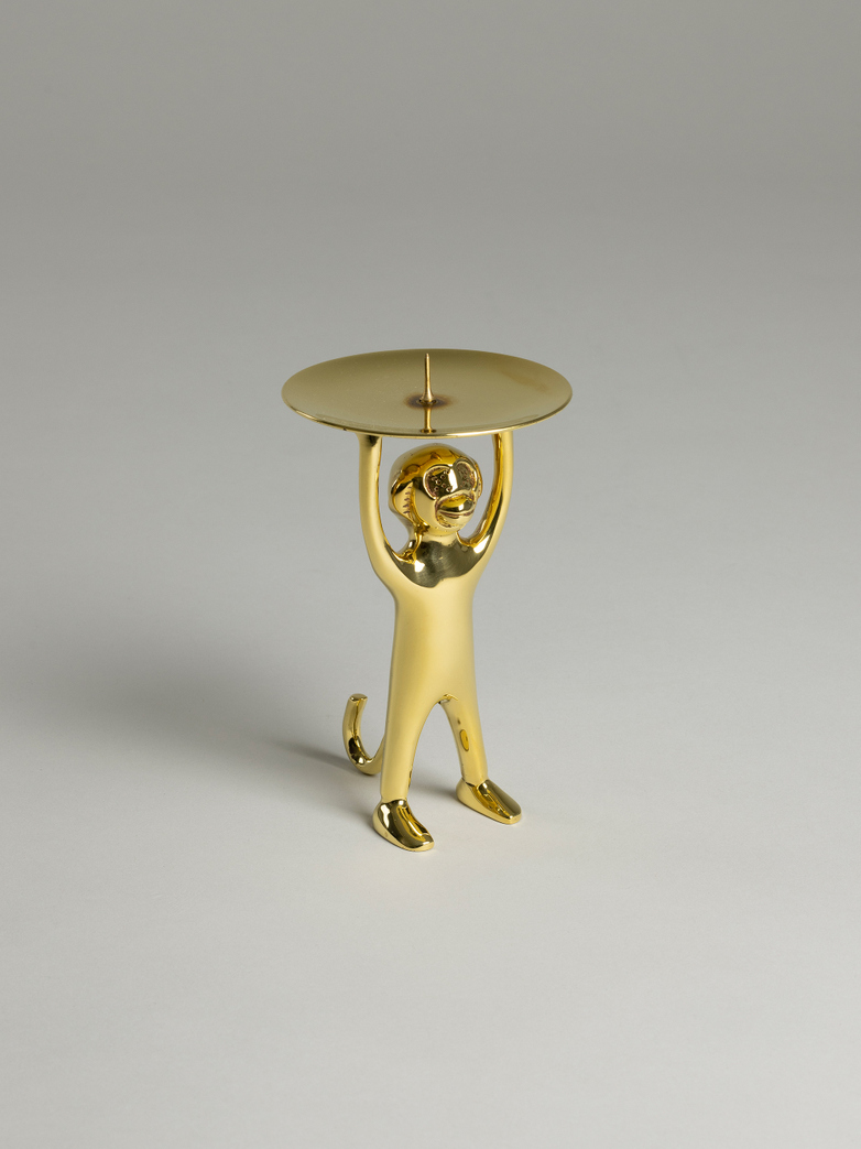 Monki Candle Holder – Polished Brass