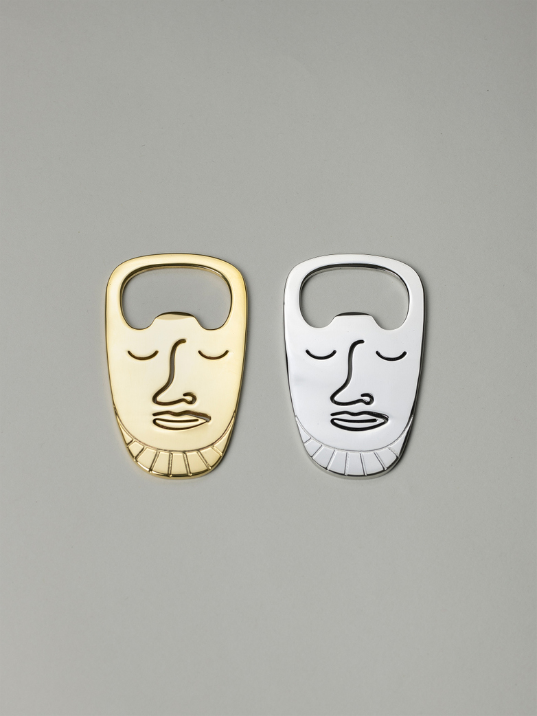 Popi-Pepa Bottle Opener Polished Steel