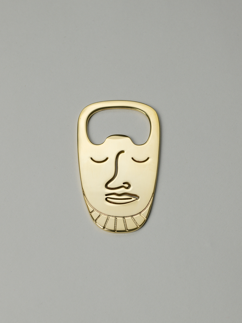 Popi-Pepa Bottle Opener Polished Brass