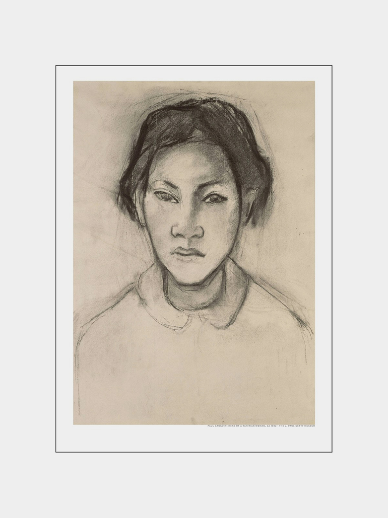 Tahitian Faces - Beige 40 x 50 cm