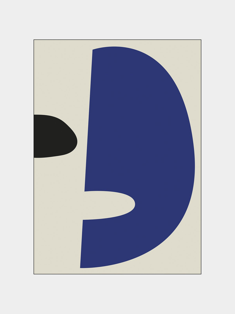 Wular - Blue Black - 30 x 40 cm