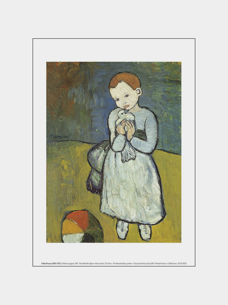 Enfant au Pigeon – 30 x 40 cm