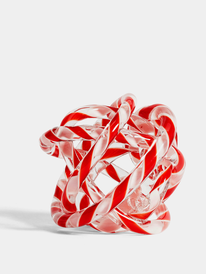Knot No 2 Red and White